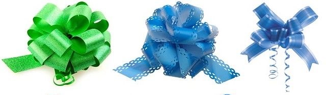 бантики для оформления свадебного кортежа