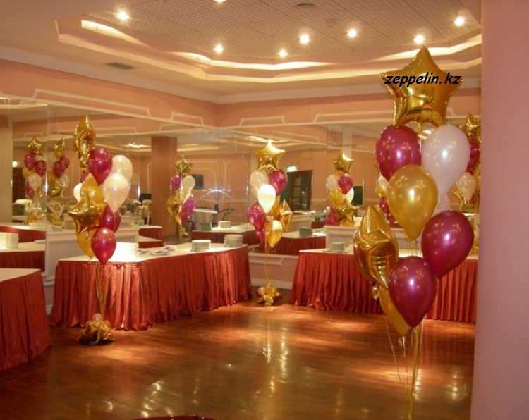 оформление зала на банкет