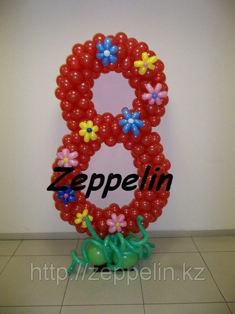 цифра 8 на восьмое марта