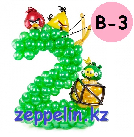 цифра из шаров для мальчика