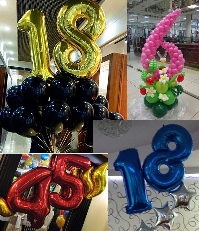 оформить шарами на день рождения