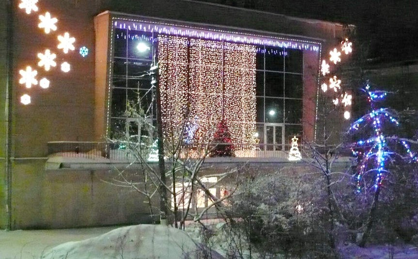 оформление знания на новый год